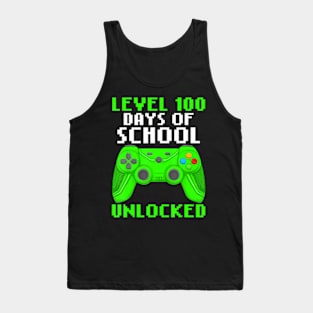 Level 100 Days Of School Completed Gaming Controller Tank Top